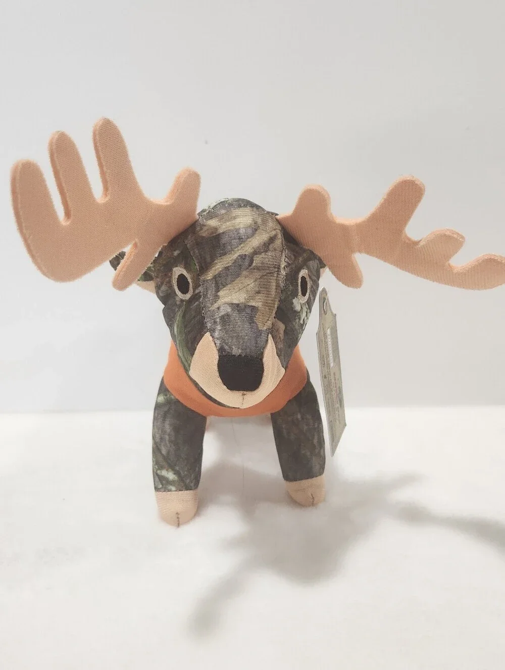 Mossy Oak Camouflage Deer Orange Hunting Vest Stuffed Plush Toy NWT